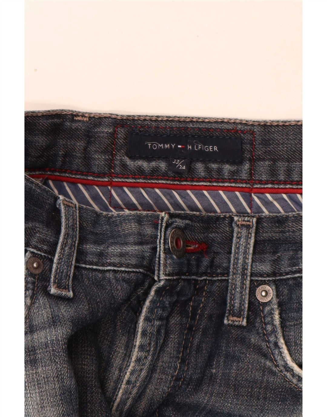 Tommy Hilfiger muške ravne traperice W33 L34 Plave