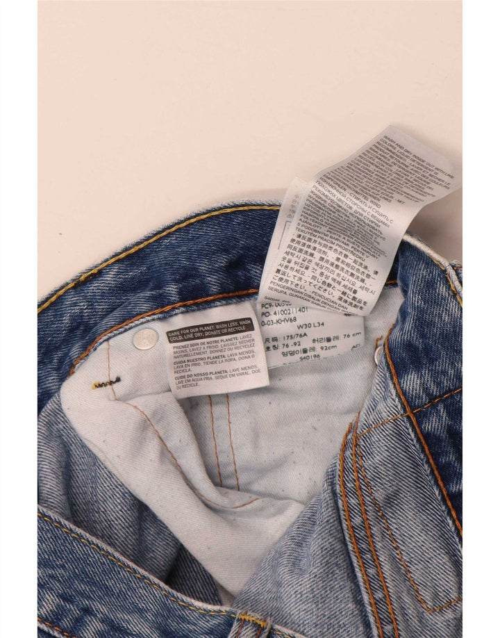 Levi's muške 505 ravne traperice W30 L34 plavi pamuk