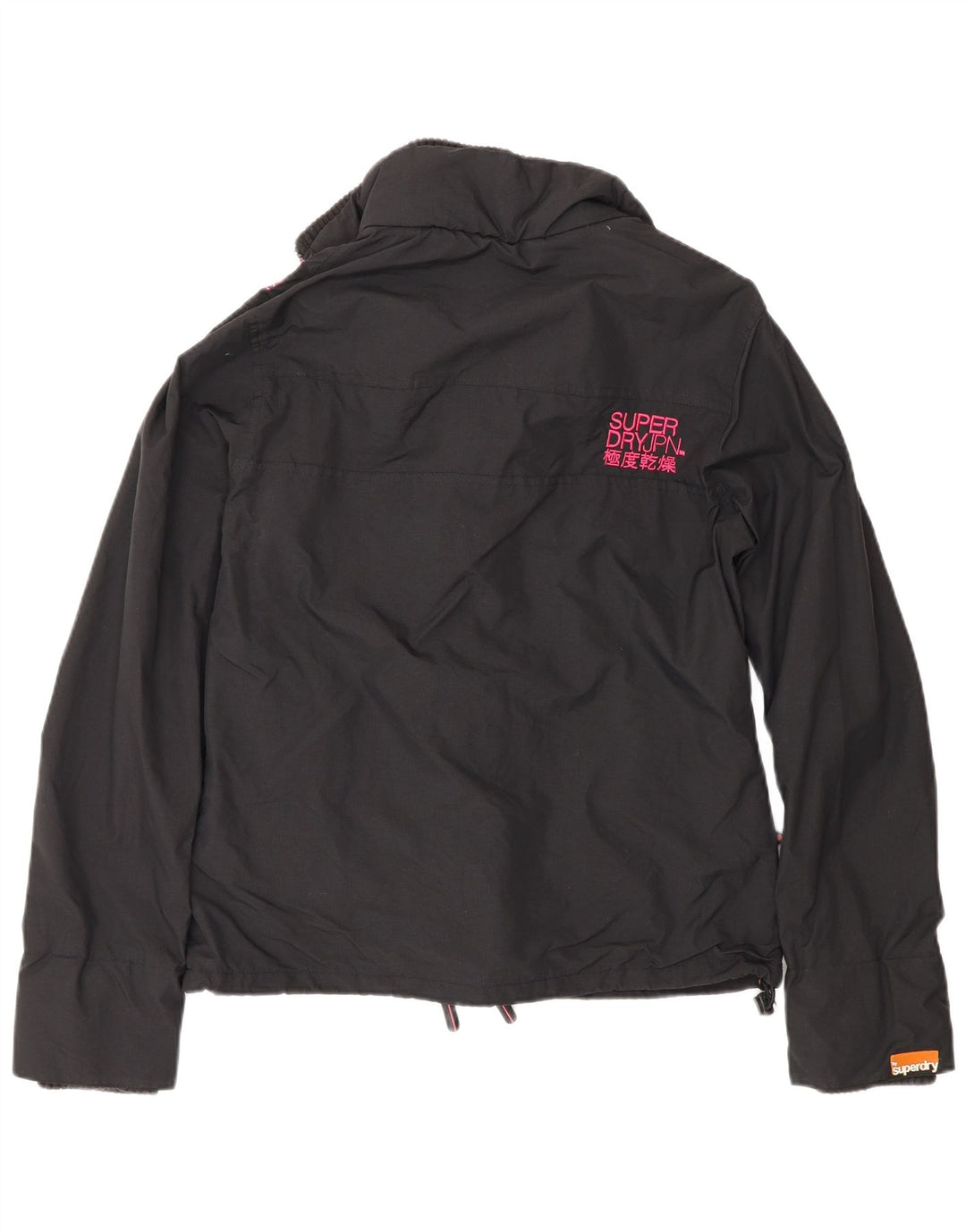 Superdry ženska jakna Regular Fit vjetrovka UK 16 veliki crni najlon