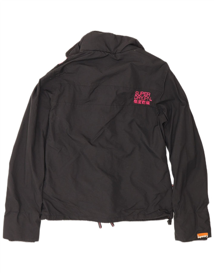 Superdry ženska jakna Regular Fit vjetrovka UK 16 veliki crni najlon
