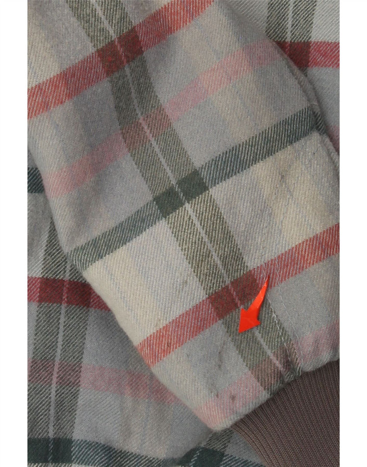 Iguana muška bomber jakna UK 34 XS siva karirana vuna