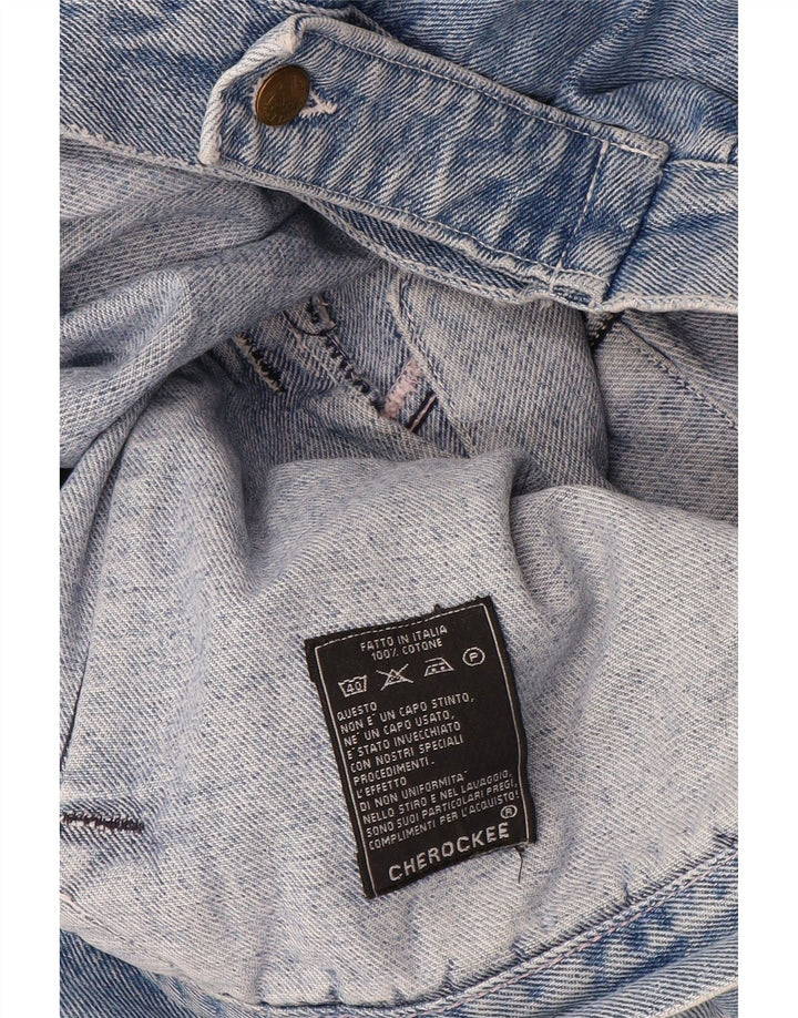 Cherokee muška grafička traper jakna UK 40 Large Blue Geometric Cotton