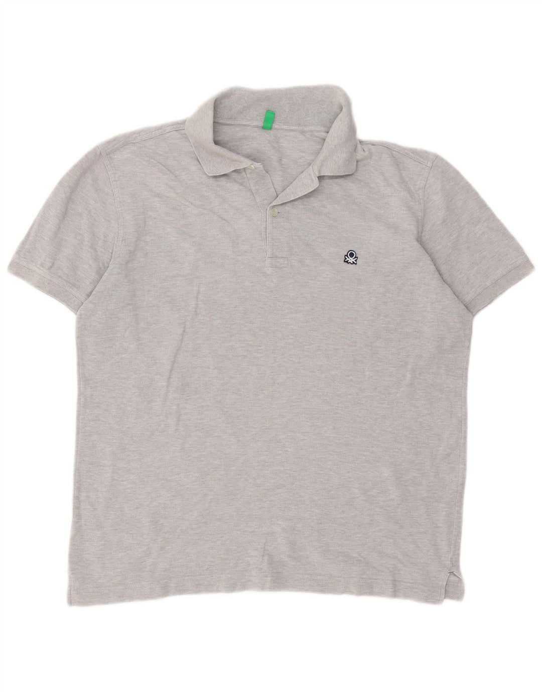 Benetton muška polo majica srednje siva s pjegama