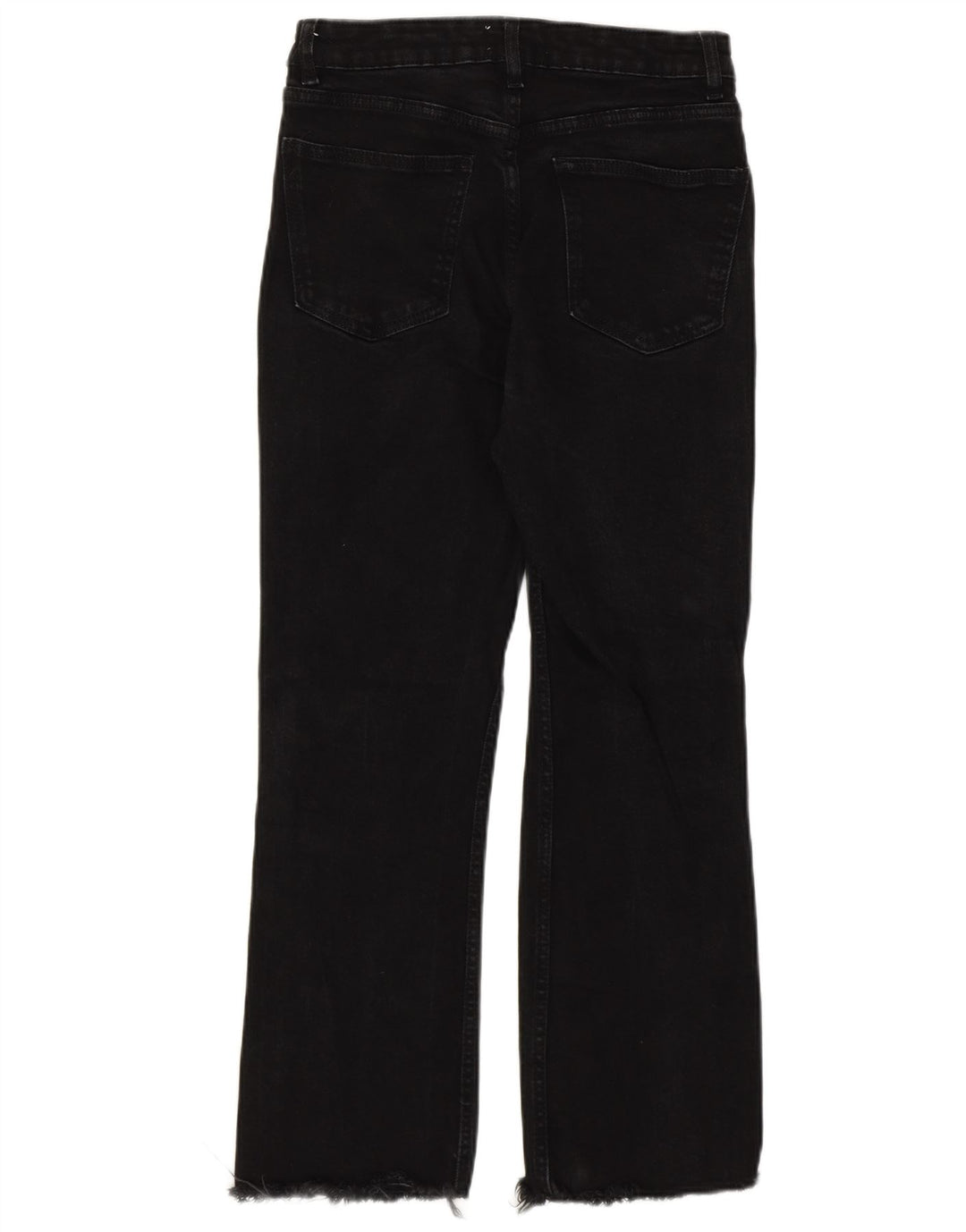 Zara ženske ravne traperice EU 38 male W28 L25 crni pamuk