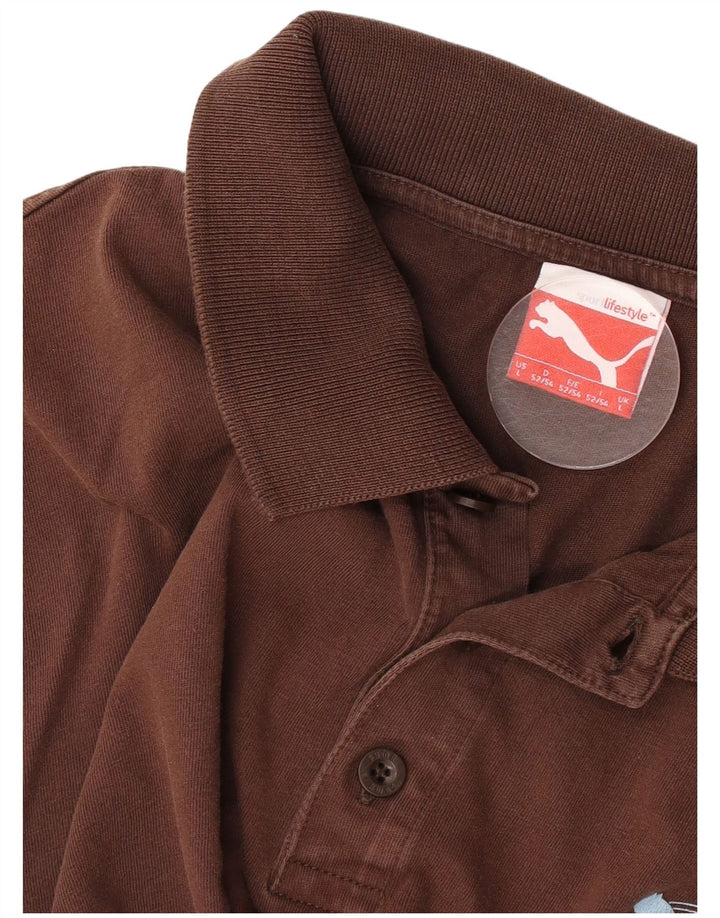 Puma muška polo majica Large Brown