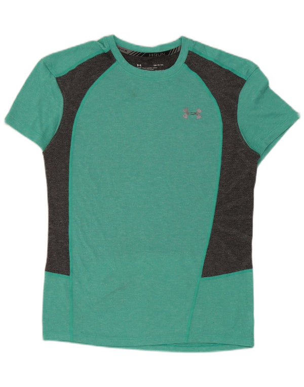 Under Armour ženska majica kratkih rukava Heat Gear UK 10 Small Green Colourblock