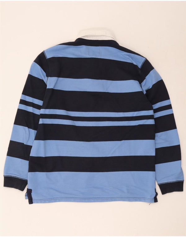 Crew Clothing Muška ragbi polo majica dugih rukava XL pamuk na plave pruge