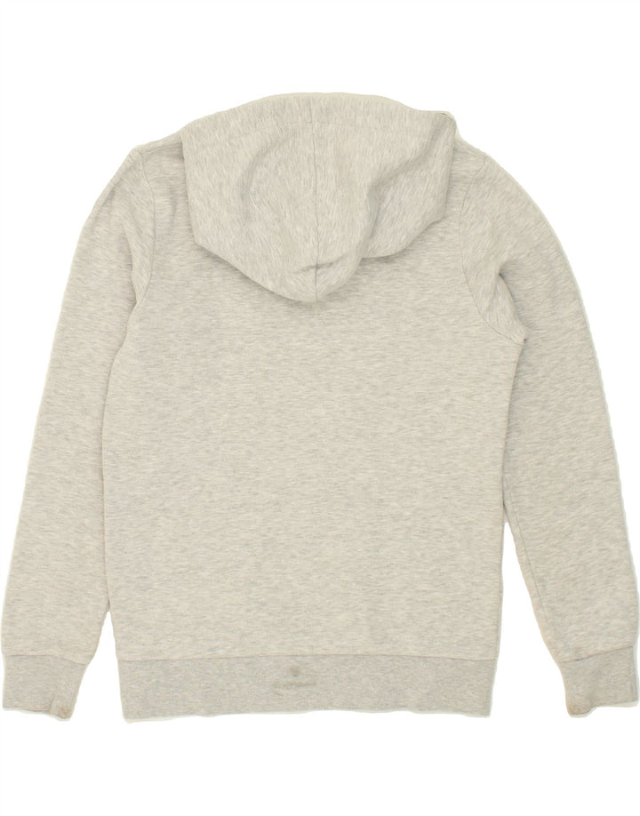 JACK & JONES Mens Graphic Hoodie Jumper Small Grey Flecked Polyester Vintage Jack & Jones and Second-Hand Jack & Jones from Messina Hembry 