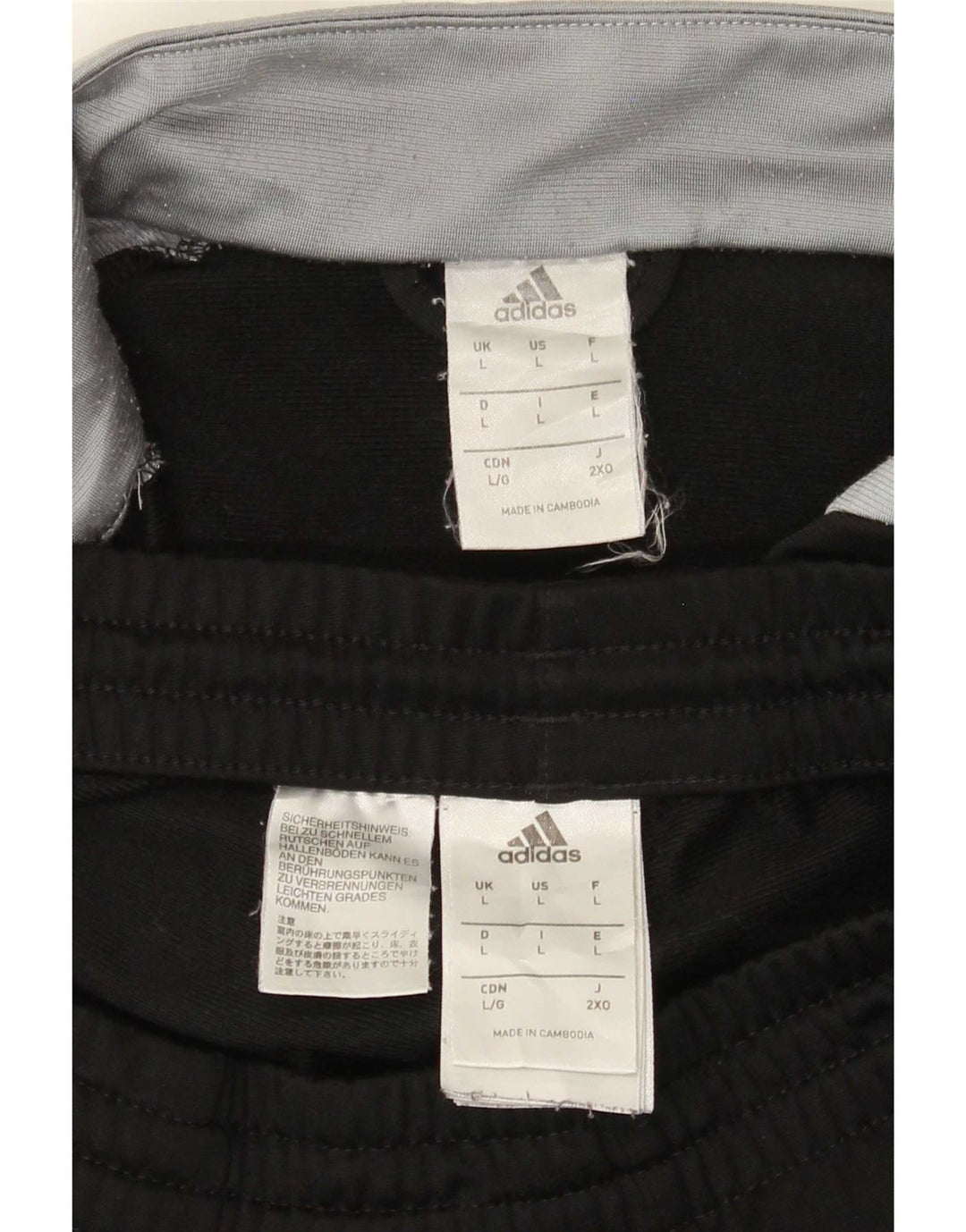 Adidas muška puna trenirka od poliestera velike crne boje