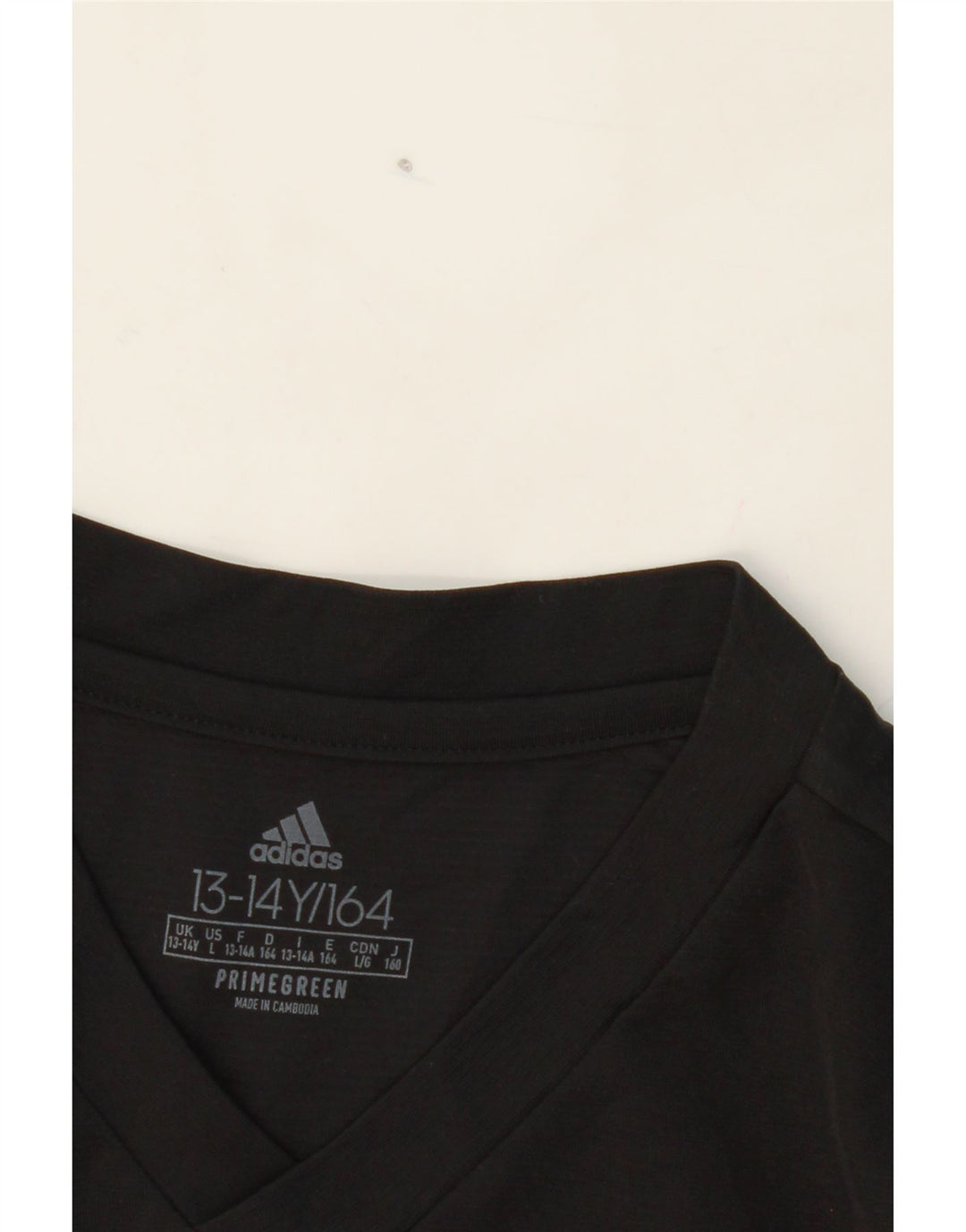 ADIDAS Boys Aeroready Top Long Sleeve 13-14 Years  Black Polyester Vintage Adidas and Second-Hand Adidas from Messina Hembry 