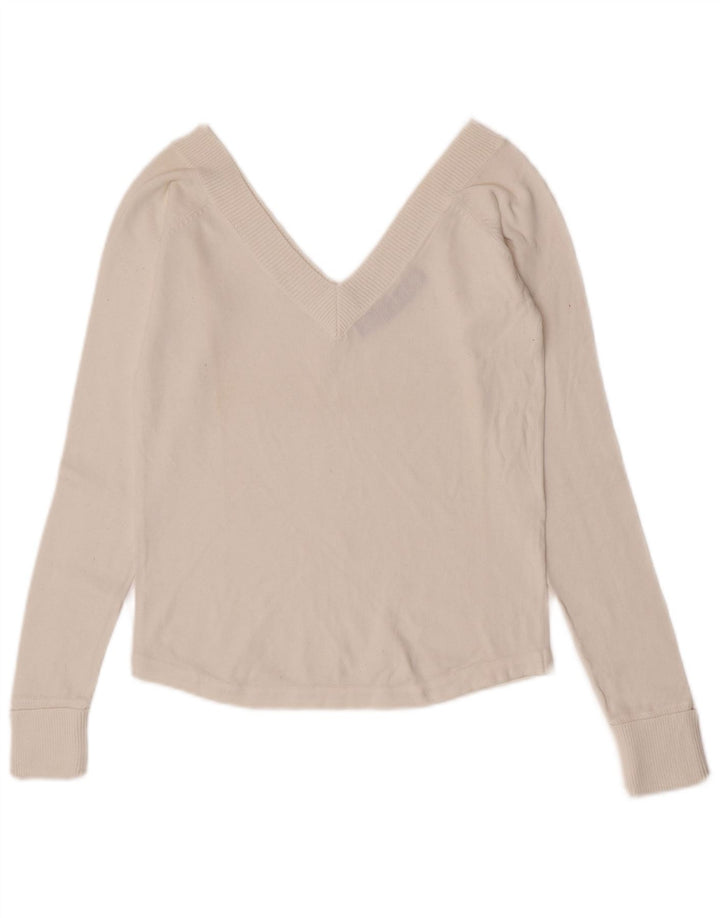 Zara ženski gornji dio bluze UK 14 Large White Cotton
