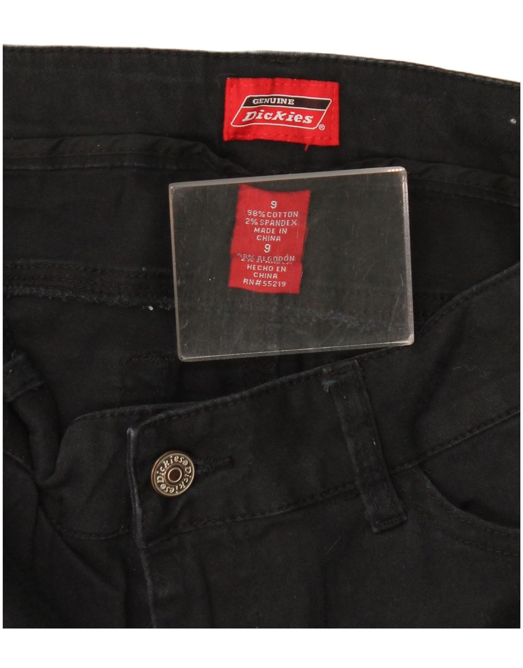Dickies ženske uske traperice US 9 srednje W30 L30 crni pamuk