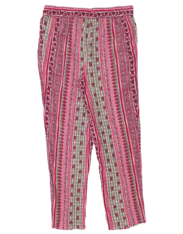 Marks & Spencer ženske chino hlače UK 14 Large W34 L29 Pink Floral