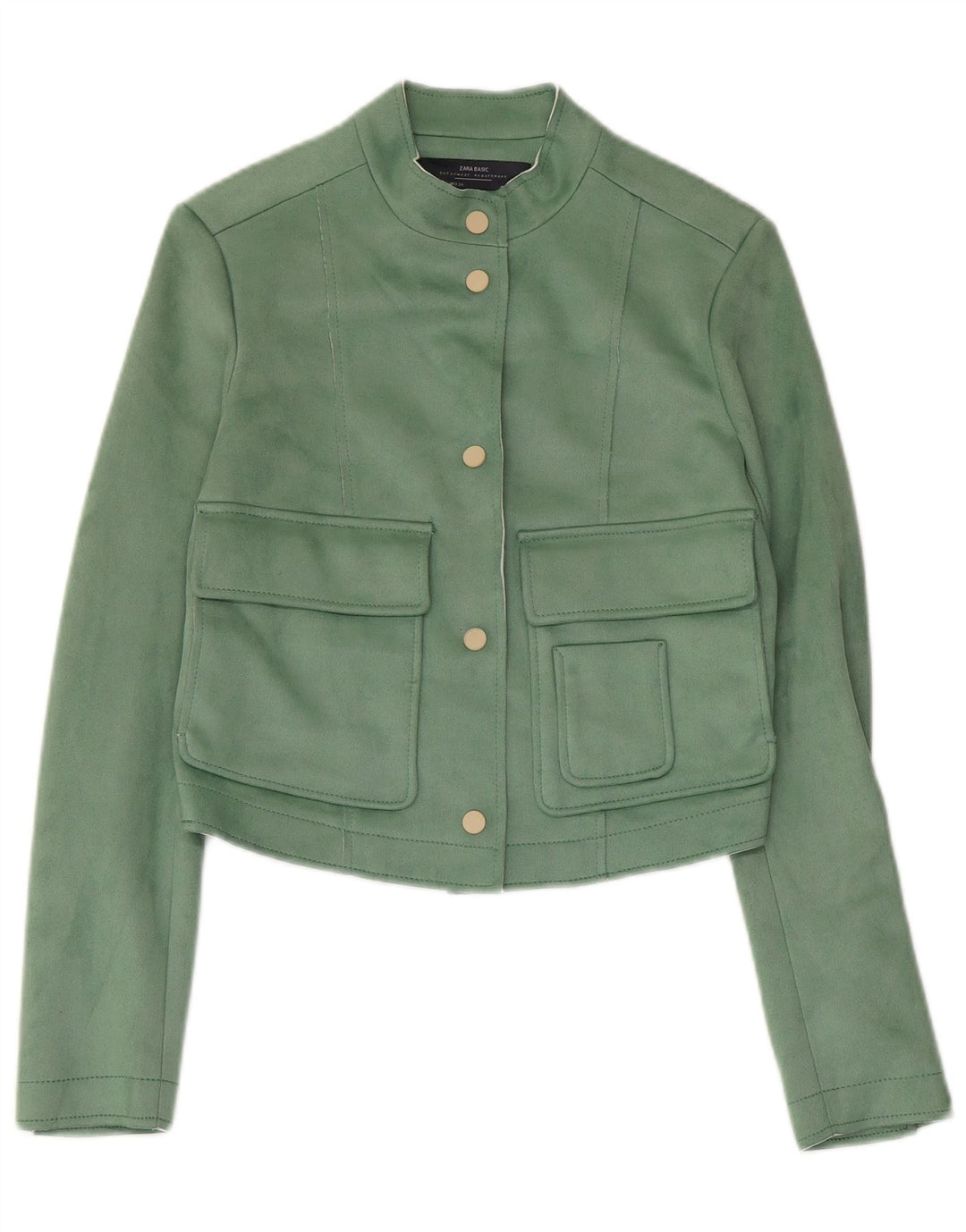 Zara ženska bomber jakna UK 6 XS zeleni poliester