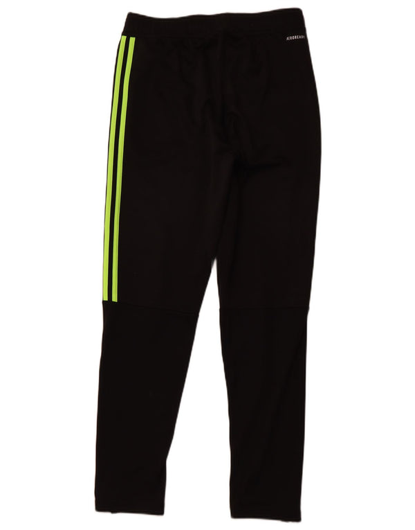 ADIDAS Boys Aeroready Tracksuit Trousers 13-14 Years  Black Polyester