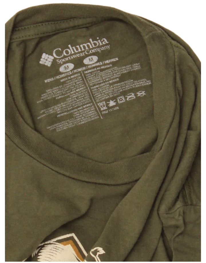 Columbia muška majica kratkih rukava s grafičkim motivima, srednji zeleni pamuk