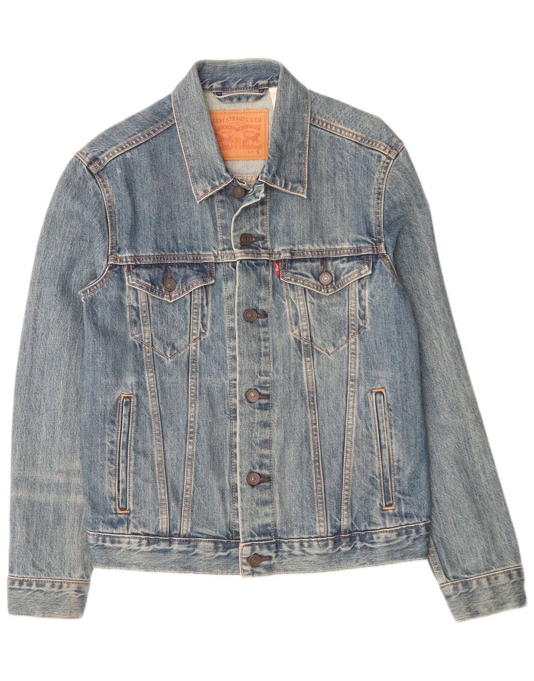 Levi's muška traper jakna UK 36 Small Blue Cotton