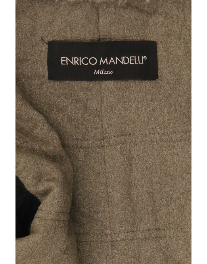 Enrico Mandelli muška kožna jakna UK 42 XL crna