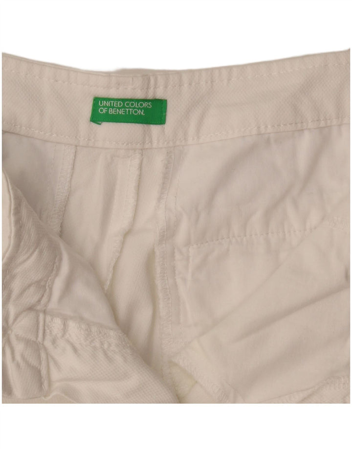 Benetton ženske uske chino hlače W29 L26 Bijele