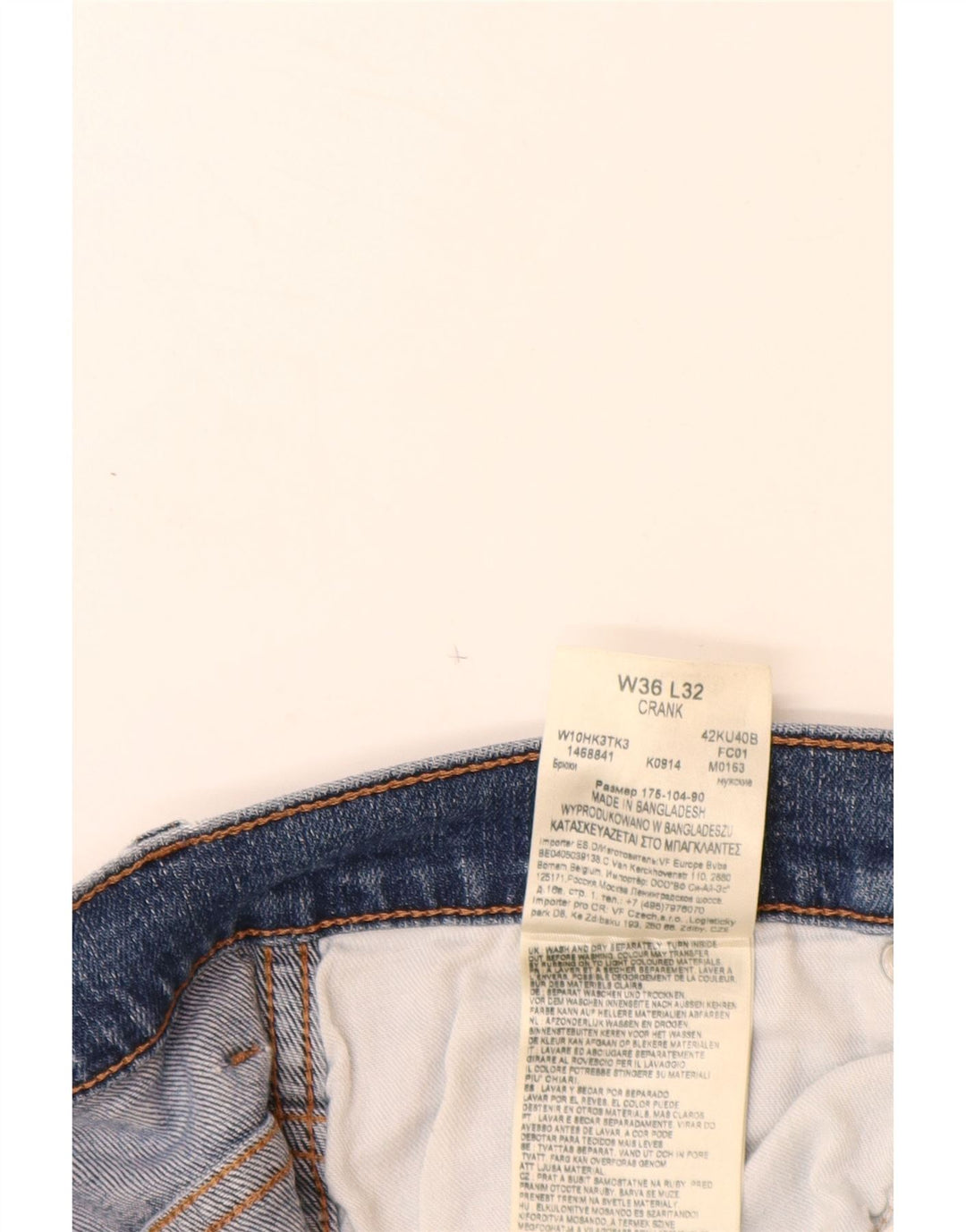 WRANGLER Ženske ravne traperice W36 L32 Plavi pamuk