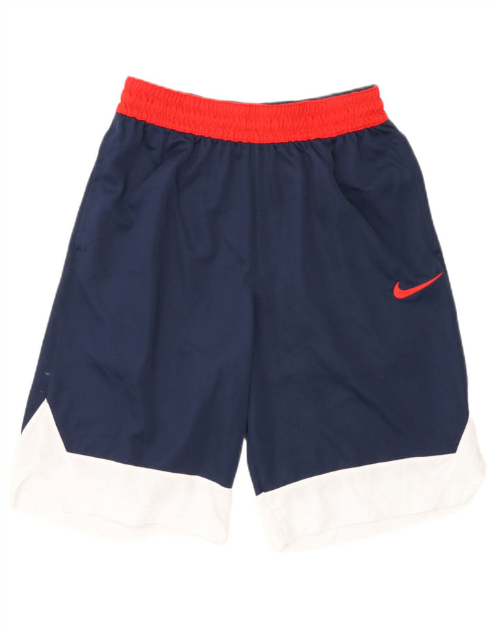 Male sportske kratke hlače Nike Dri Fit od tamnoplavog poliestera