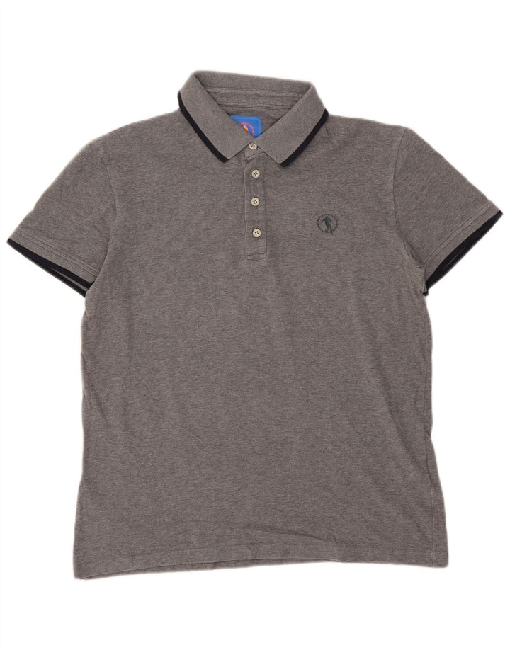 Bikkembergs muška polo majica veliki sivi pamuk
