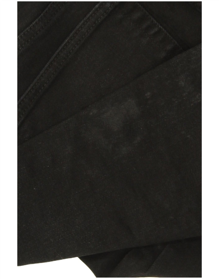 Ženske traperice ZARA Trafaluc Slim W28 L27 crni pamuk