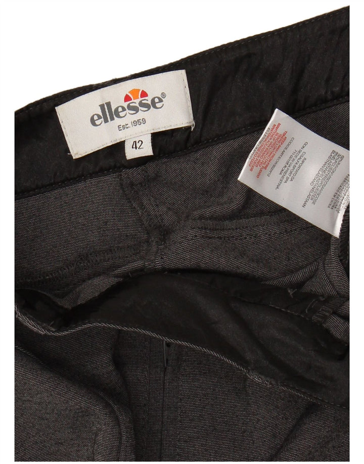 ELLESSE Ženske uske chino hlače IT 42 Srednje W28 L27 Sivi rajon