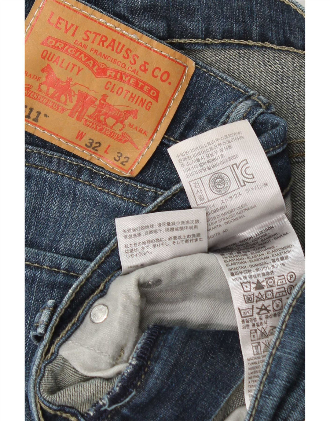 Levi's muške 511 uske traperice W32 L32 plavi pamuk