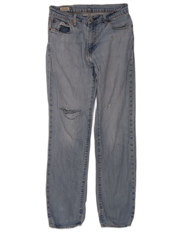 Levi's muške ravne traperice s oštećenjem W32 L32 plavi pamuk