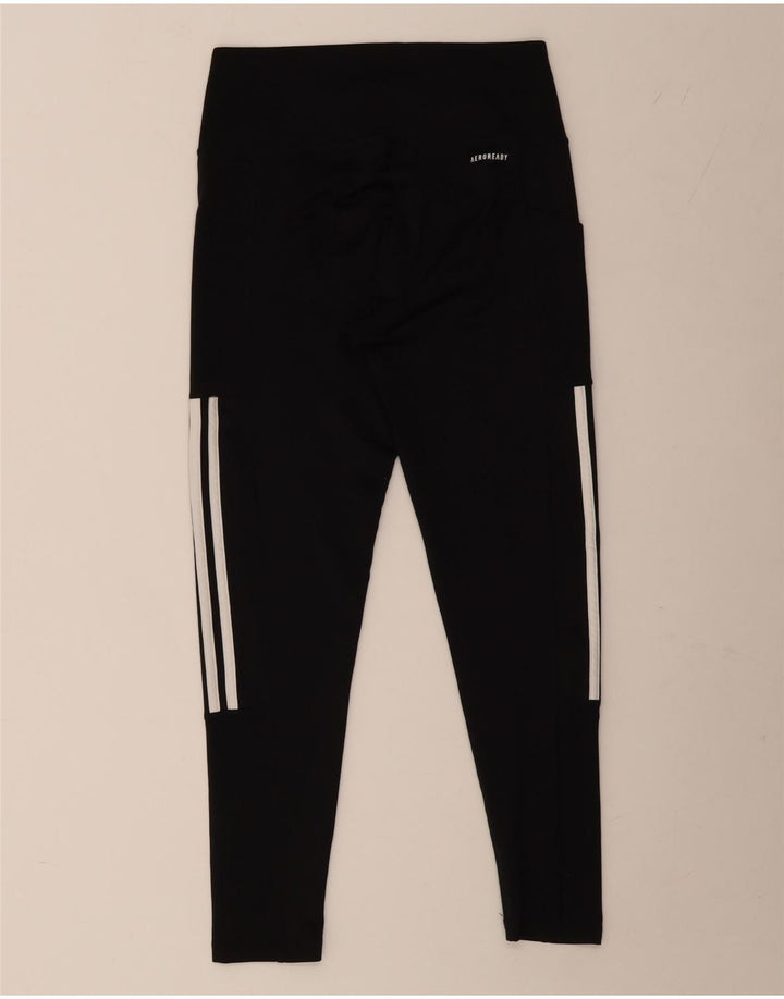 ADIDAS Ženske Aeroready tajice UK 12/14 Srednje crni poliester