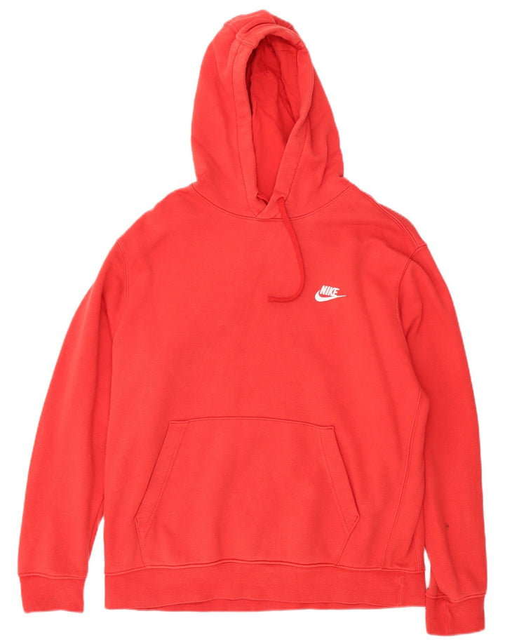 Nike muška majica s kapuljačom velika crvena pamučna