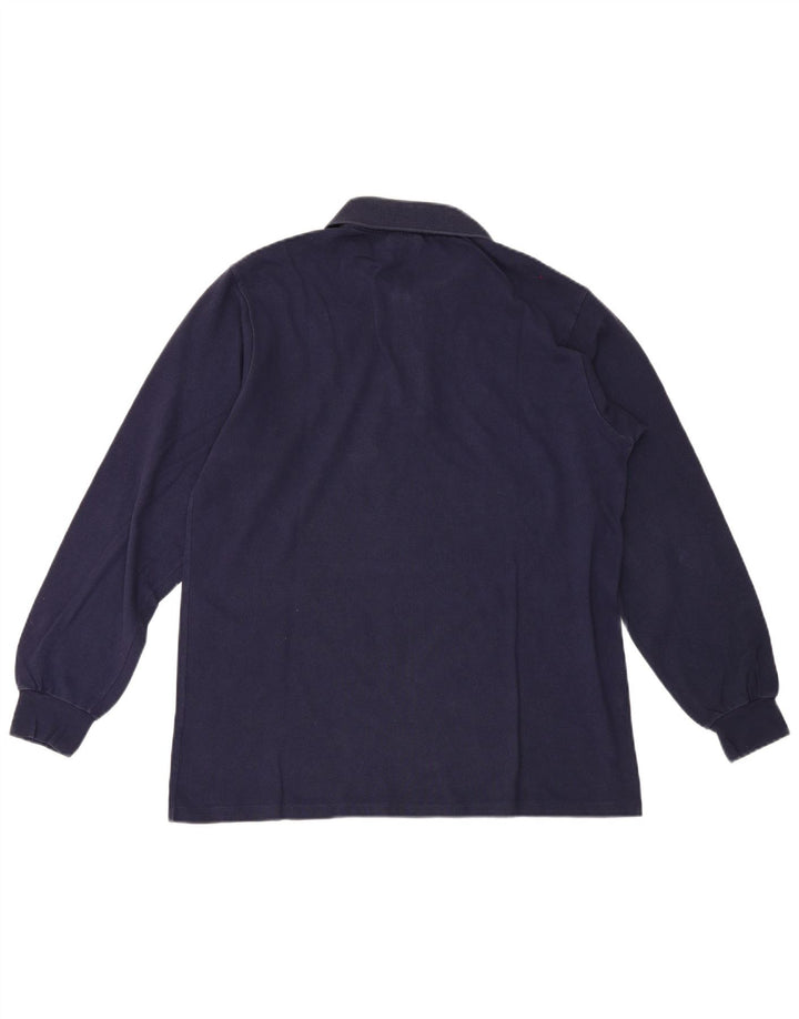 Lacoste muška polo majica dugih rukava, veličina 4, srednje tamnoplava