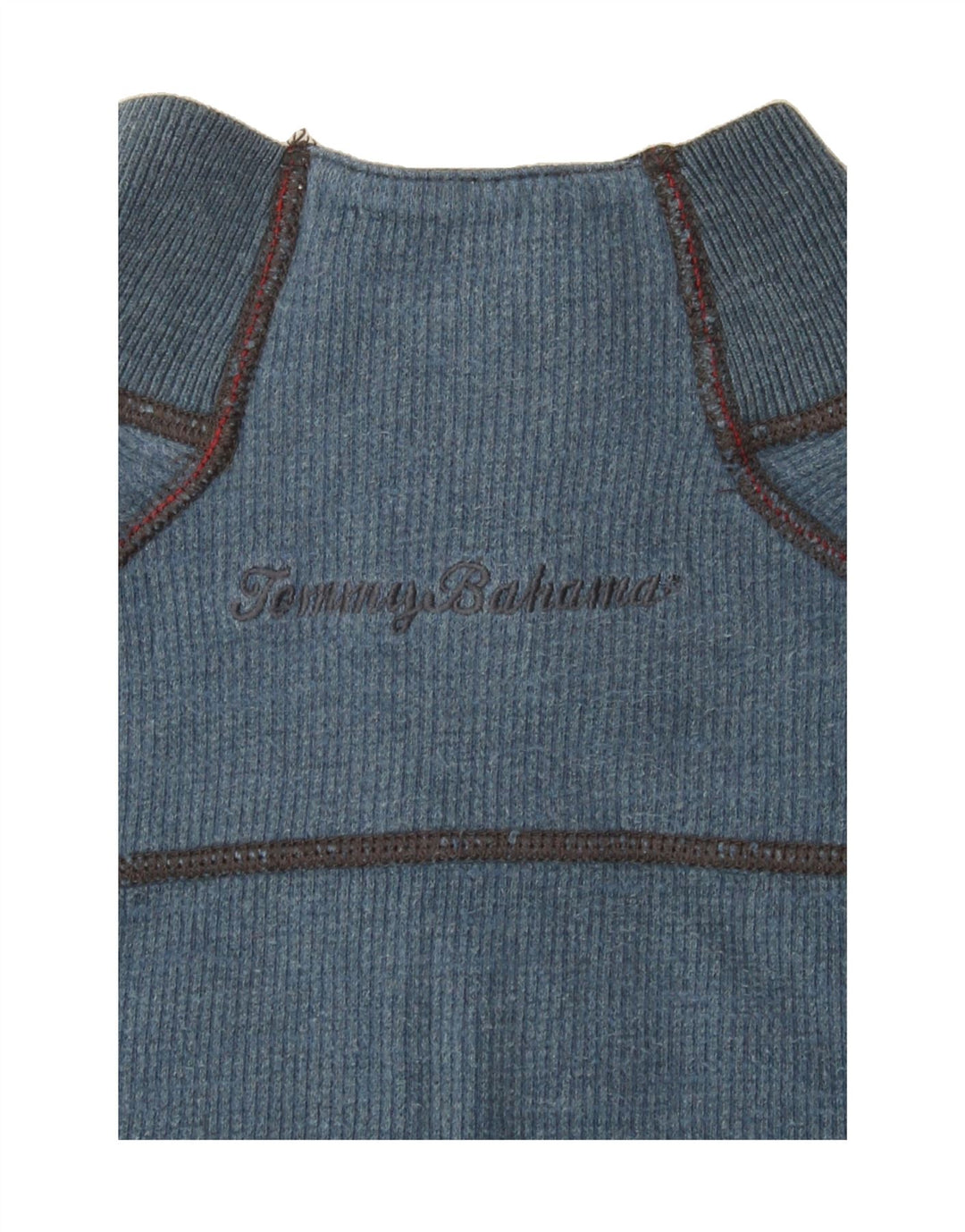 TOMMY BAHAMA Mens Reversible Zip Neck Jumper Sweater Medium Blue Vintage Tommy Bahama and Second-Hand Tommy Bahama from Messina Hembry 