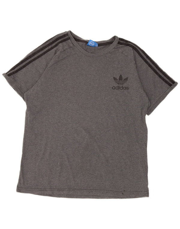 Adidas ženska majica kratkih rukava UK 18 XL sivi pamuk