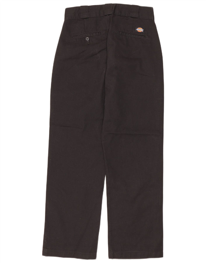Dickies ženske ravne chino hlače W26 L26 crni poliester