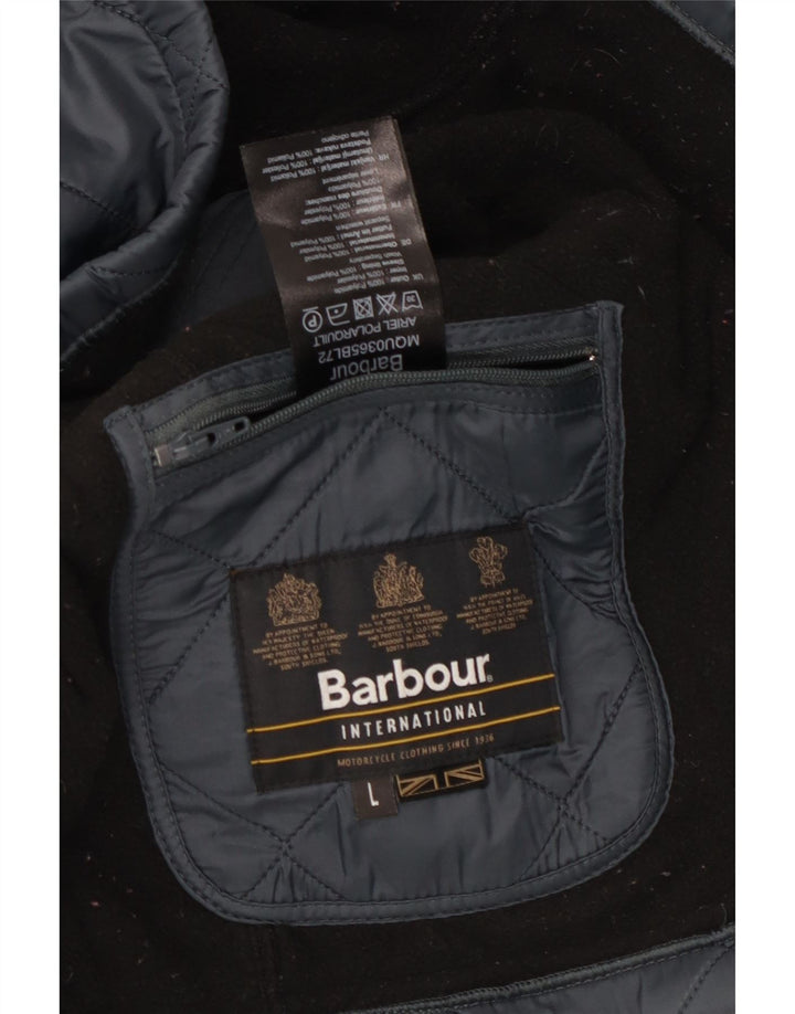 BARBOUR Muška prošivena jakna UK 40 Large tamnoplavi poliamid
