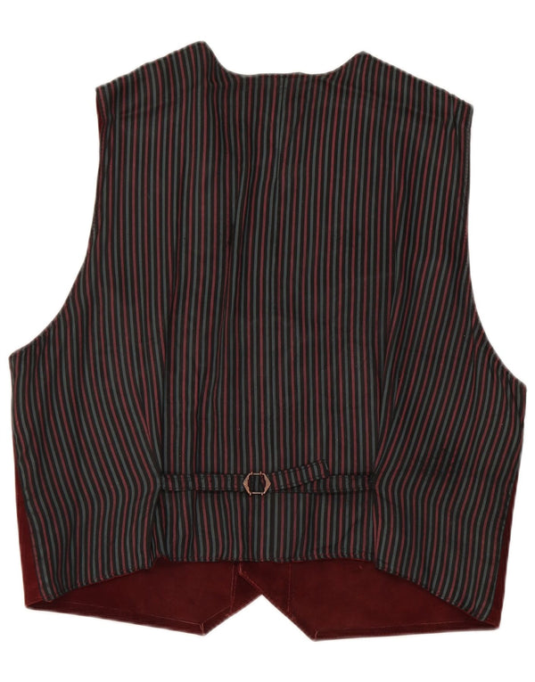 Vintage muški prsluk od brušene kože XL bordo boje