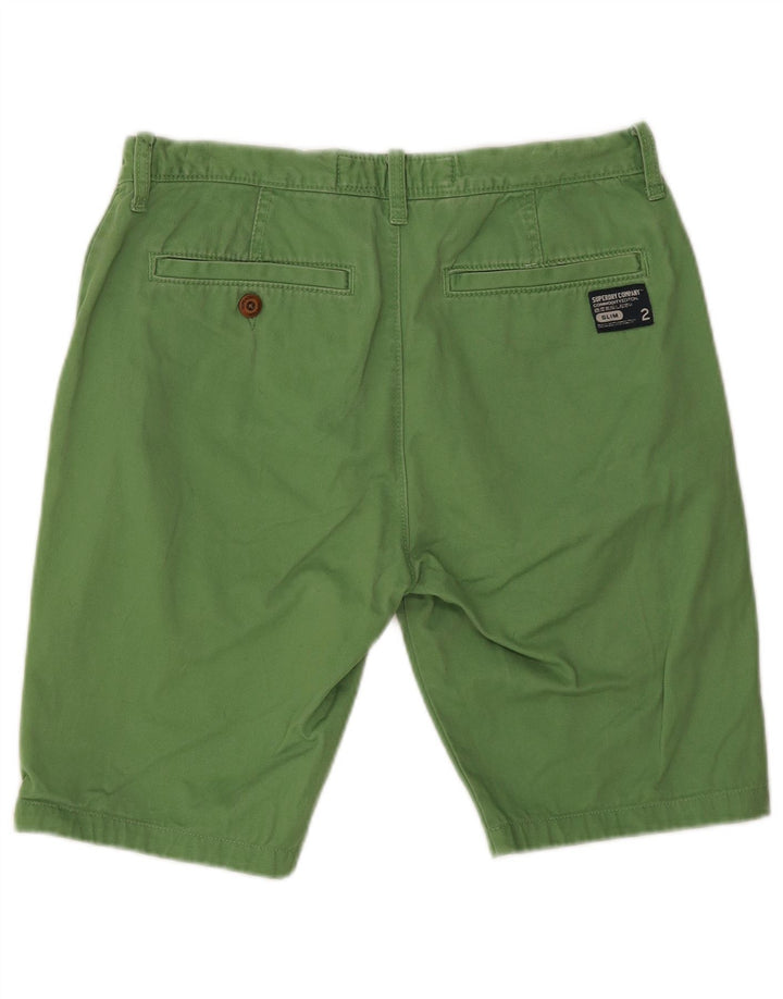 Superdry muške chino kratke hlače srednje veličine W30, zeleni pamuk
