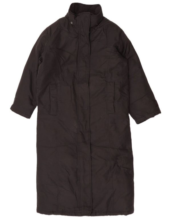 Eddie Bauer Womens Petite Mademoiselle Oversized Padded Coat UK 6 XS Black