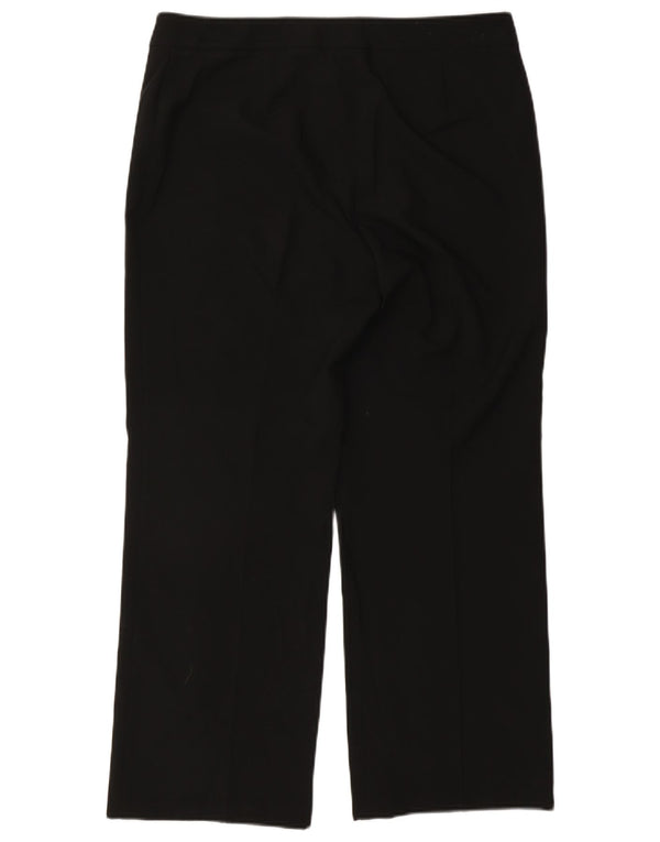 Marks & Spencer ženske ravne ležerne hlače UK 16 Large W34 L29 crne