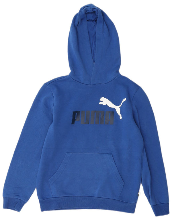 Puma Boys Graphic Hoodie Džemper 11-12 godina, plavi pamuk