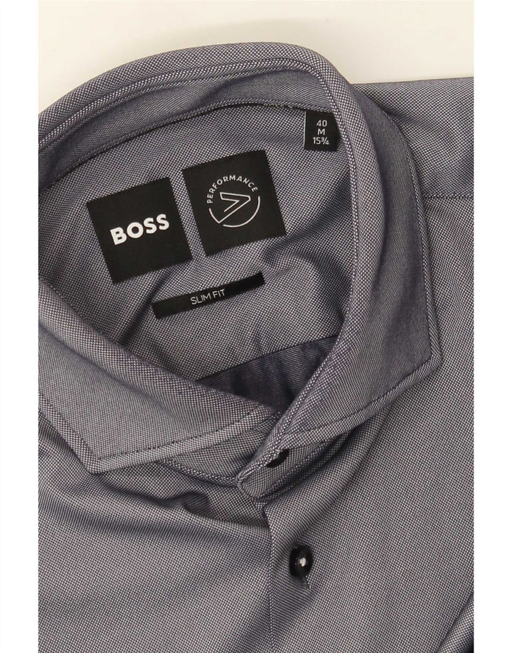 Hugo Boss muška uska košulja veličina 40 15 3/4 srednje siva