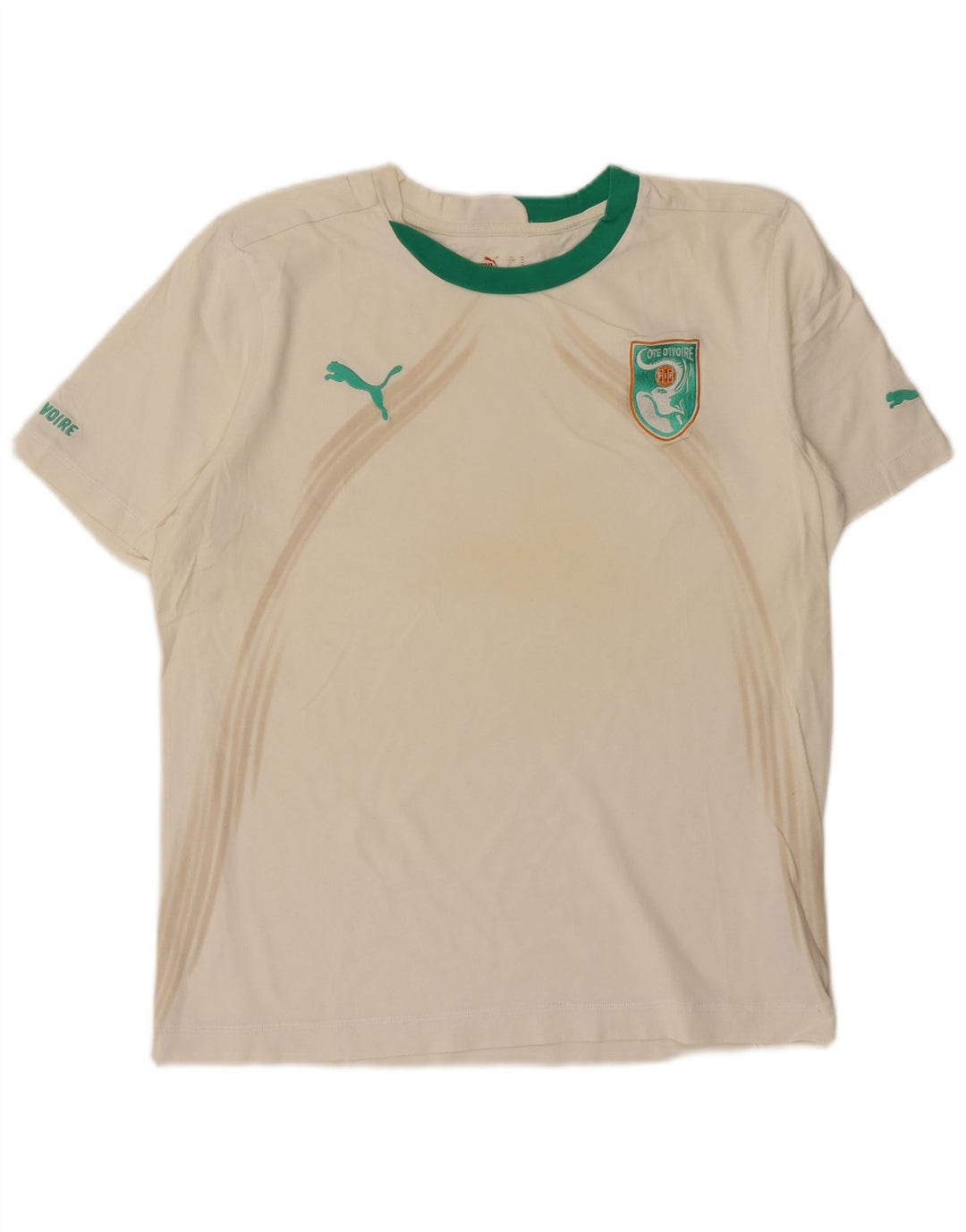 Puma muška majica kratkih rukava Obala Slonovače FIF Graphic T-Shirt Srednje bijeli pamuk