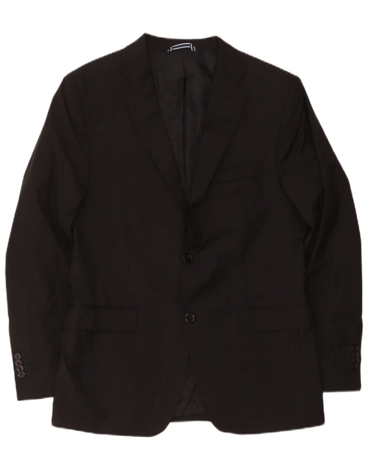 Massimo Dutti muška jakna s 2 gumba EU 54 XL crna vuna