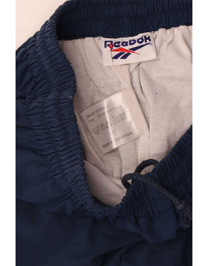 Reebok muške trenirke Hlače Joggers Medium tamnoplavi poliamid