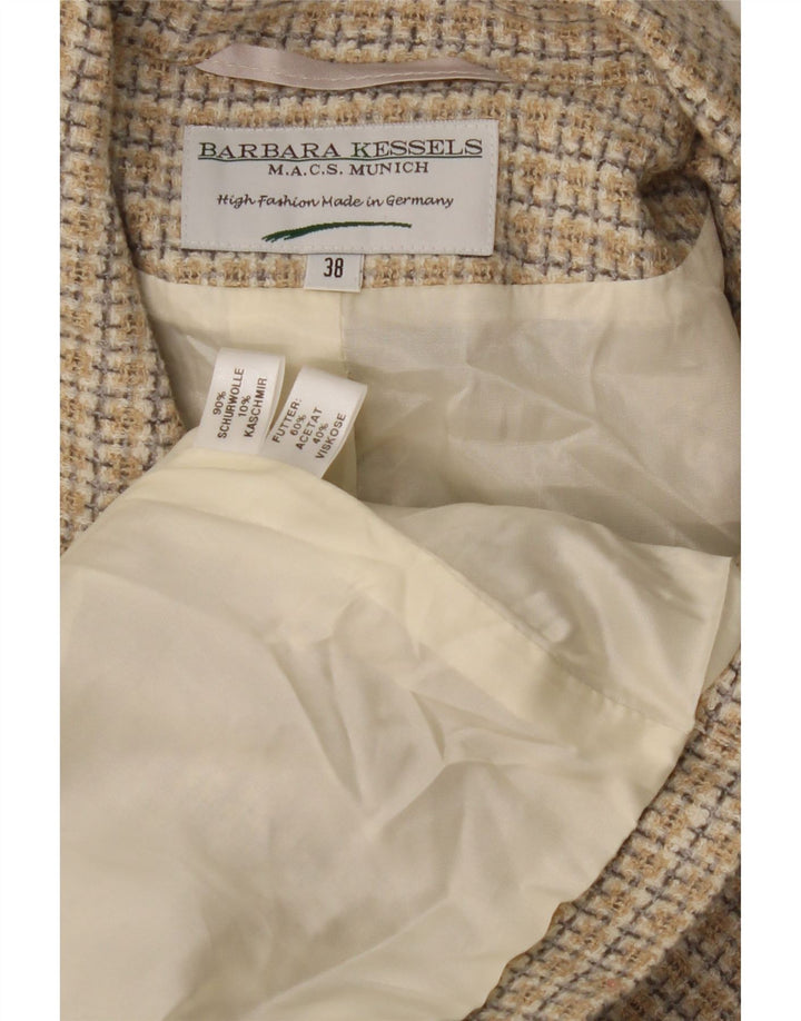 Barbara Kessels Ženska jakna sa 4 gumba EU 38 srednje bež karirana vuna