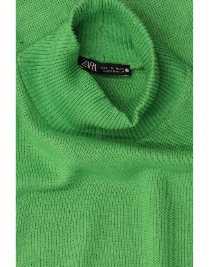 Zara ženska kratka majica dugih rukava UK 16 Large Green