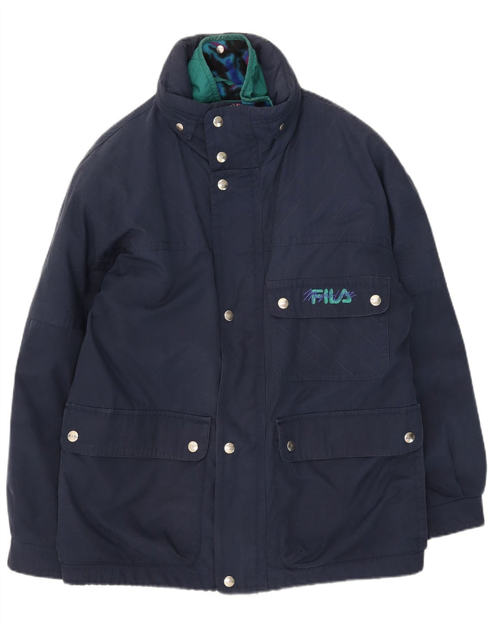 Fila muška pomoćna jakna s kapuljačom UK 40 veliki tamnoplavi poliester