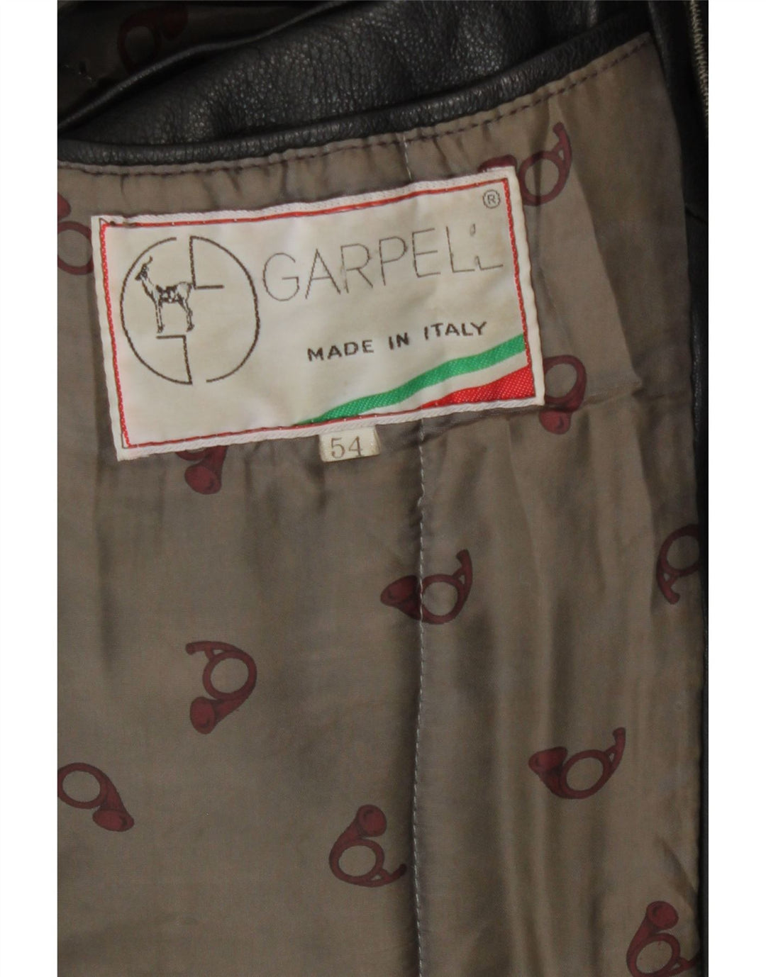 Vintage muška kožna jakna IT 54 2XL crna koža